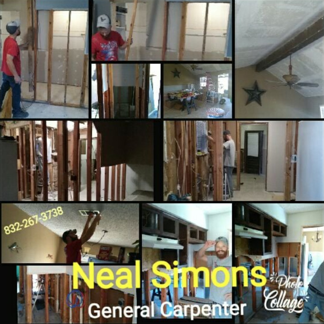 Framing, carpentry, and renovation work by Neal Simons